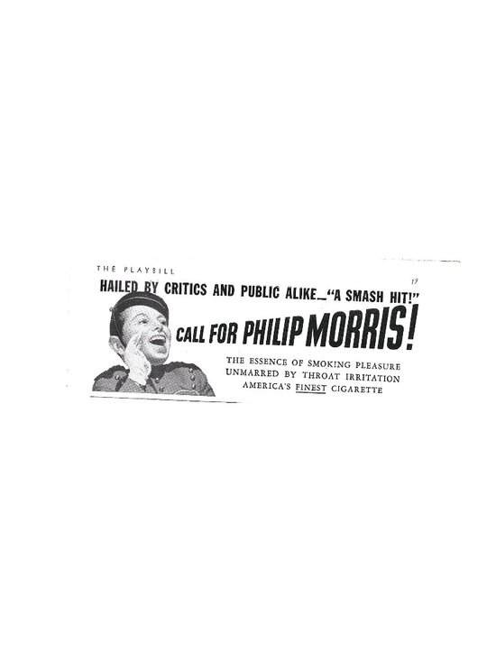 Print Ad Philip Morris Americas Finest Cigarette Smoking Pleasure Vintage 1942